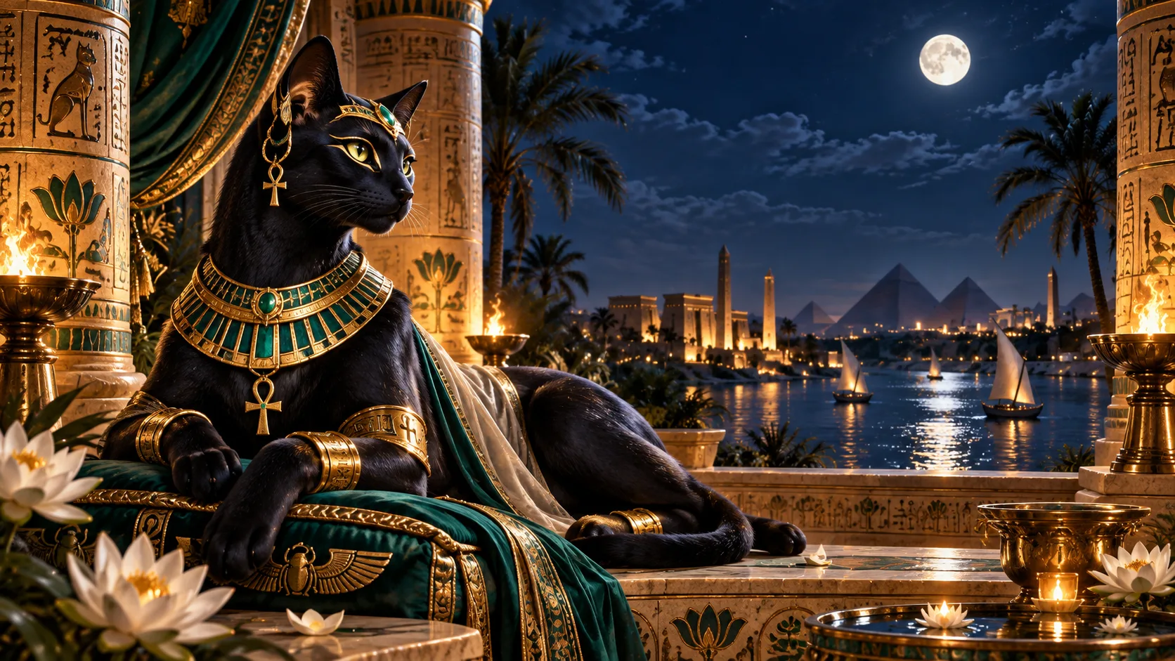 Amunbet login pagina banner met godin Bastet — koninklijke rust — snel en veilig inloggen op je Amunbet account