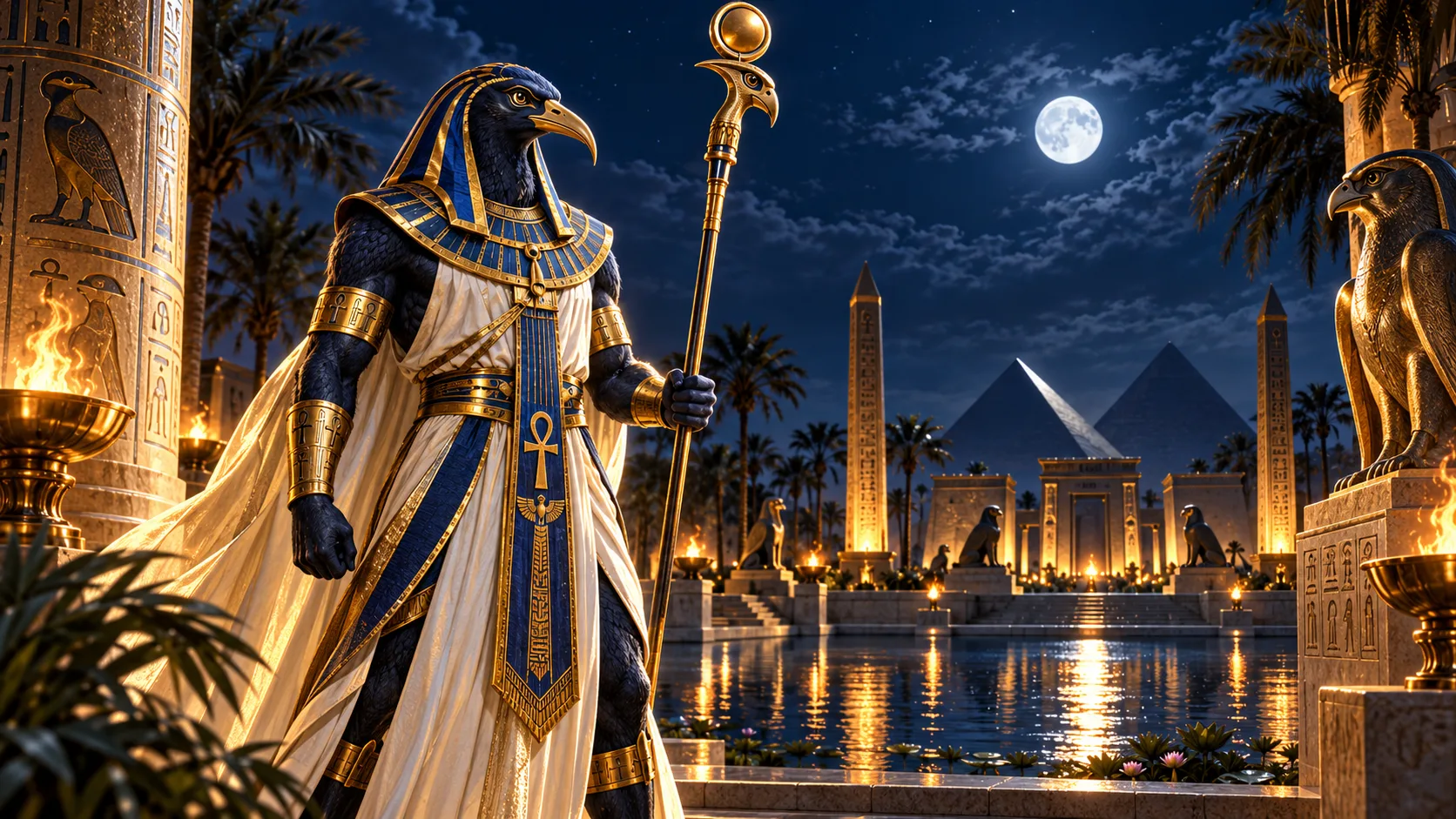 Amunbet online casino België — god Horus bij de piramides, symbool van 1000+ casinogames en sportweddenschappen